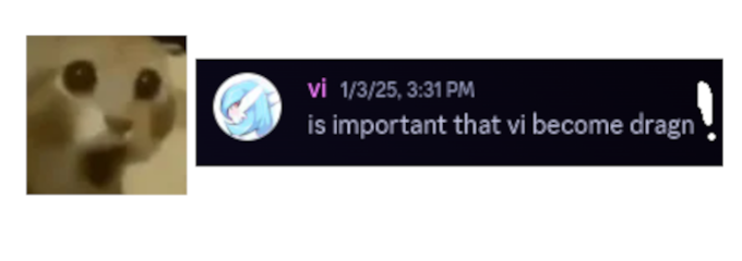 is important that vi become dragn